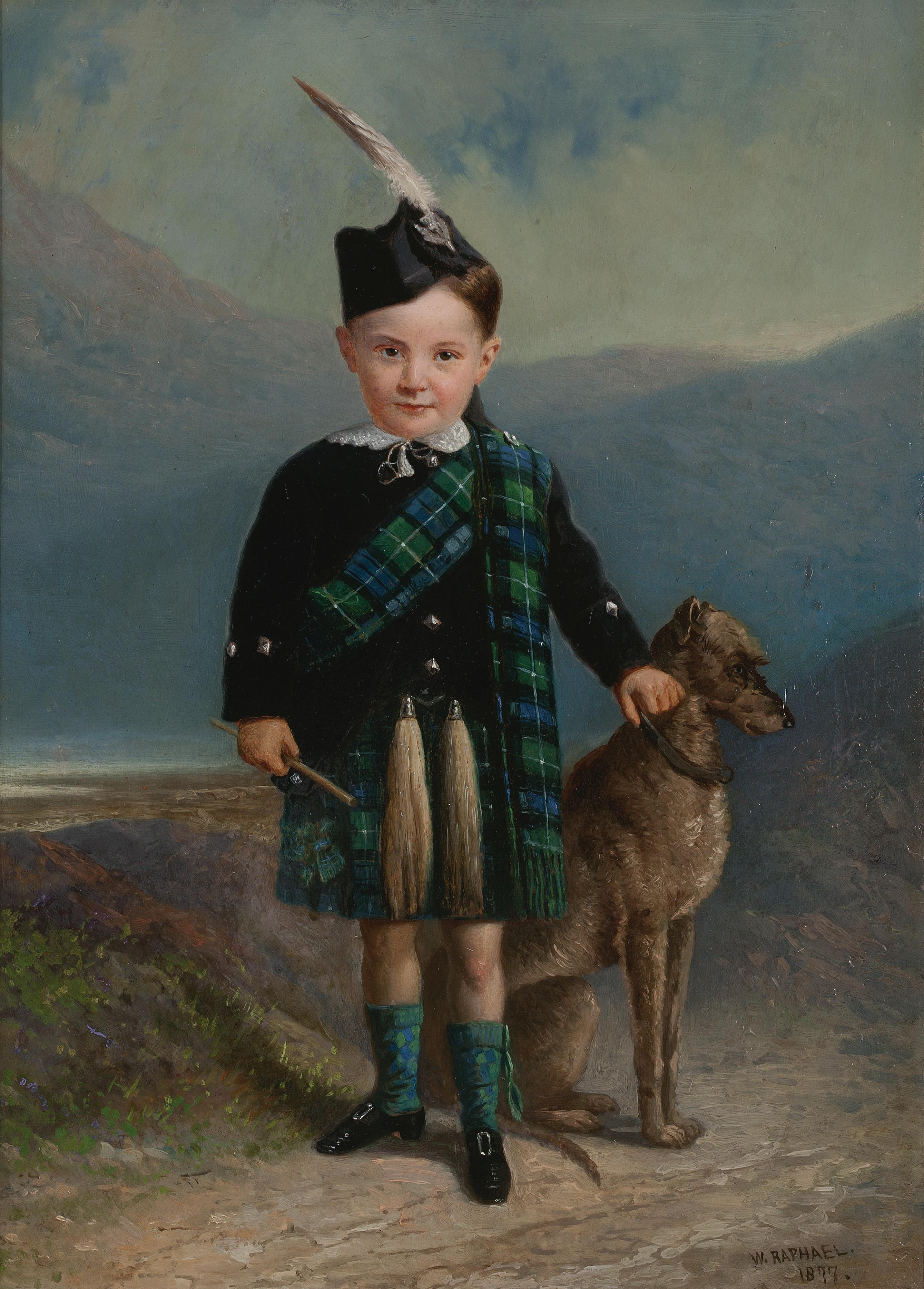William Raphael - Scottish Lad And His Dog