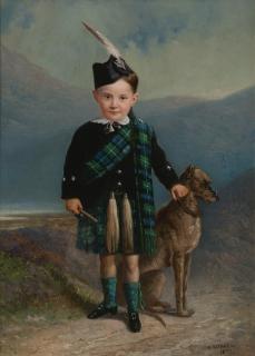William Raphael - Scottish Lad And His Dog