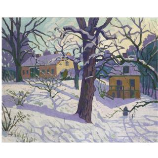 William Ratcliffe - Cottage Under Snow, Sweden
