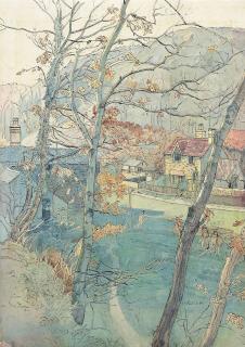 William Ratcliffe - Landscape With Field Workers