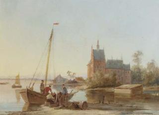 William Raymond Dommersen - On the riverbank