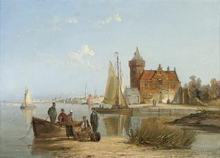 William Raymond Dommersen - The house de Vraag. On the Amstel, Amsterdam