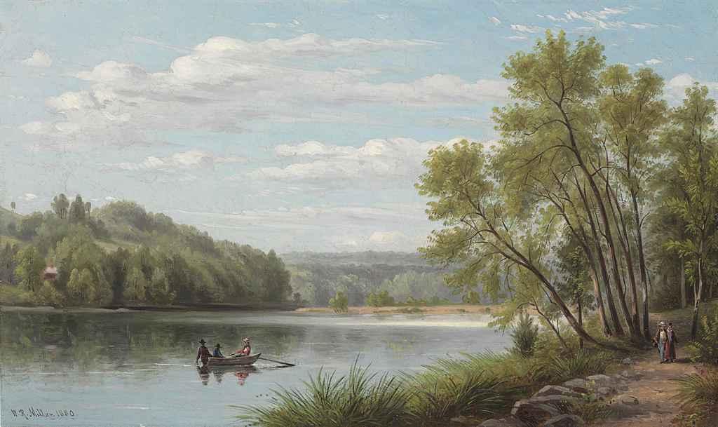 William Rickarby Miller - On the Croton River, Sing Sing, New York