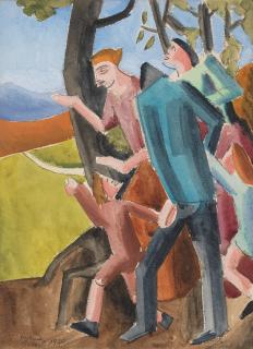 William Roberts R.A. - A London Family\'s First Visit to the Country