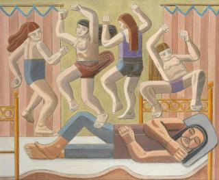 William Roberts R.A. - Dream of Dancing Women 63.5 x 75.6 cm. (25 x 29 3/4 in.)