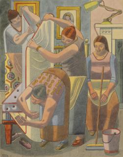 William Roberts, R.A. - Making Beds