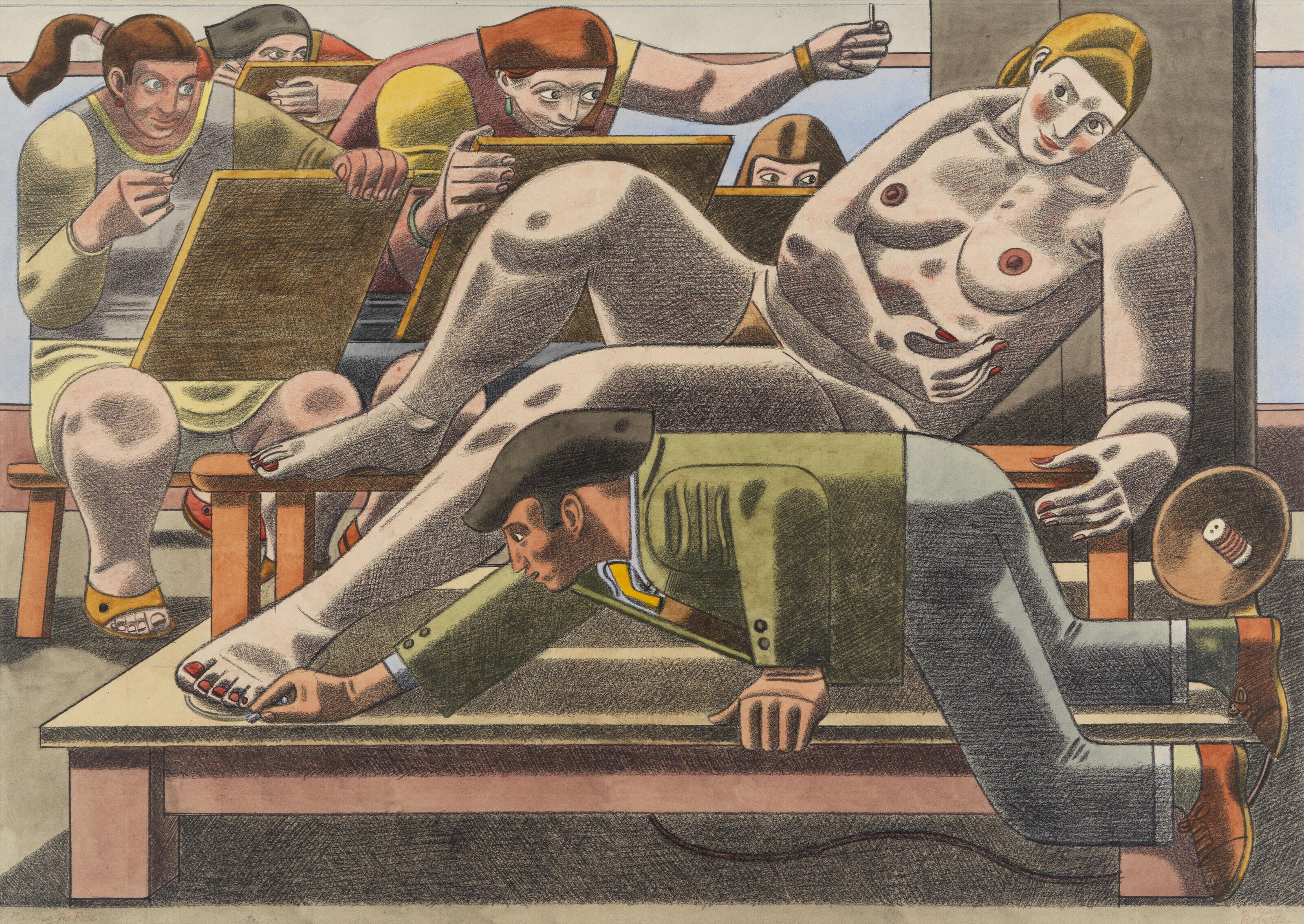 William Roberts, R.A. - Marking The Pose