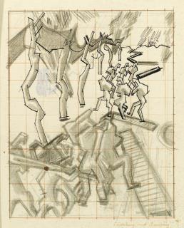 William Roberts, R.A. - Searching And Sweeping