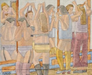 William Roberts, R.A. - Study for \'Beauty Queens\'