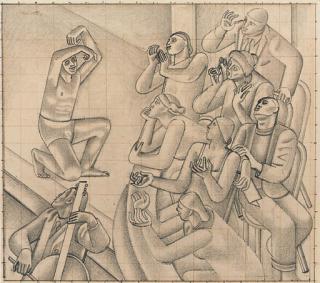 William Roberts, R.A. - Study for The Ballet Dancer