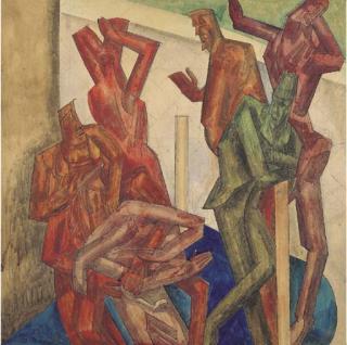 William Roberts, R.A. - Study for The Cockneys