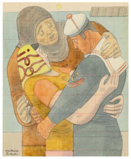 William Roberts, R.A. - Study for ‘The Sailor’s Return\'