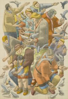 William Roberts, R.A. - Study For Trafalgar Square