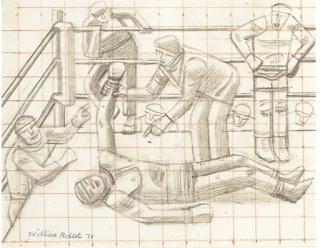 William Roberts, R.A. - The boxing match