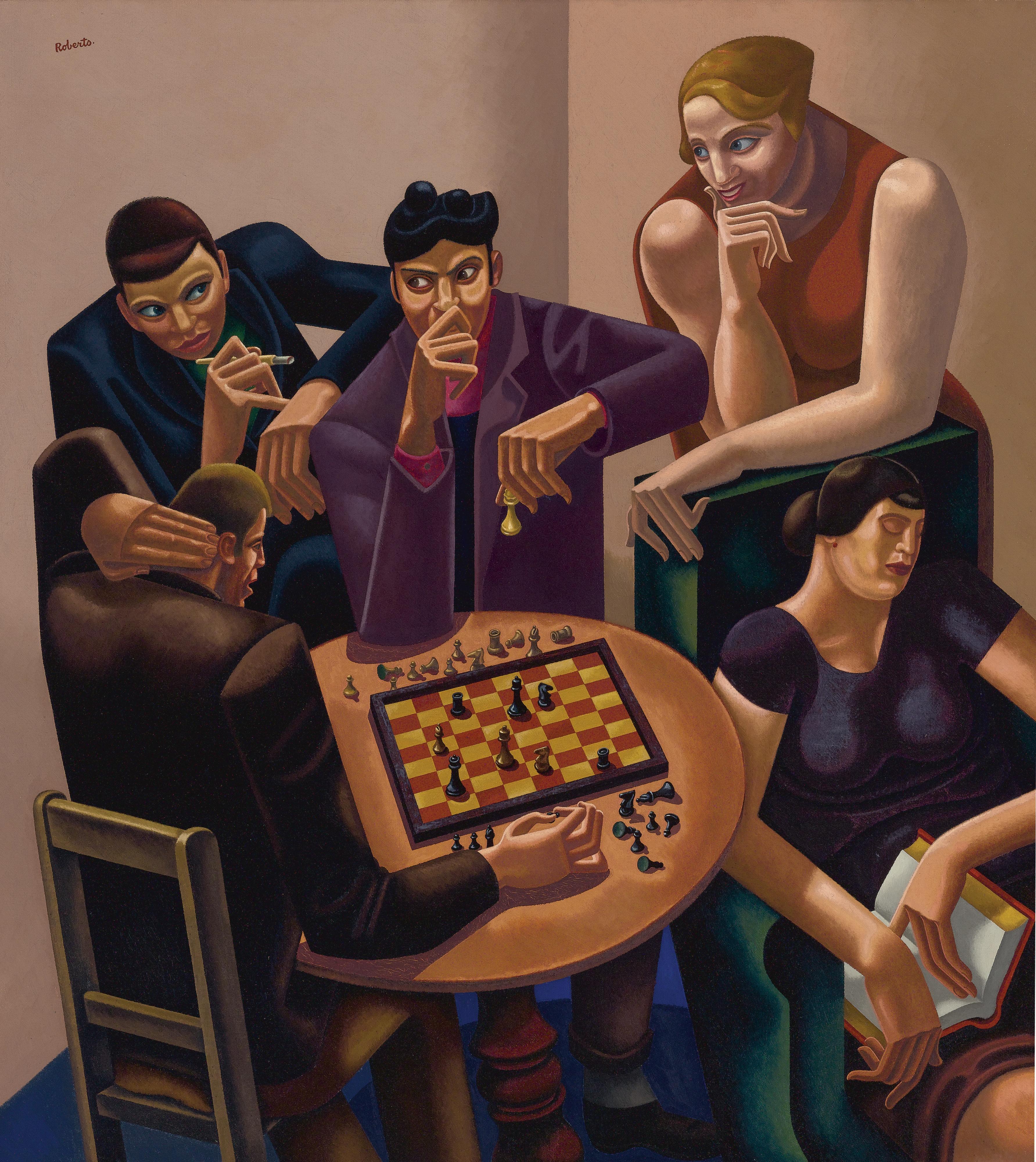 William Roberts, R.A. - The Chess Players