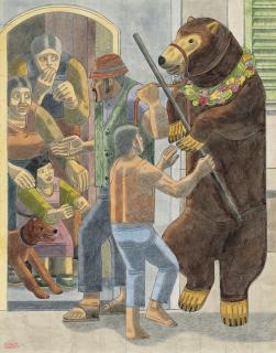 William Roberts, R.A. - The Dancing Bear