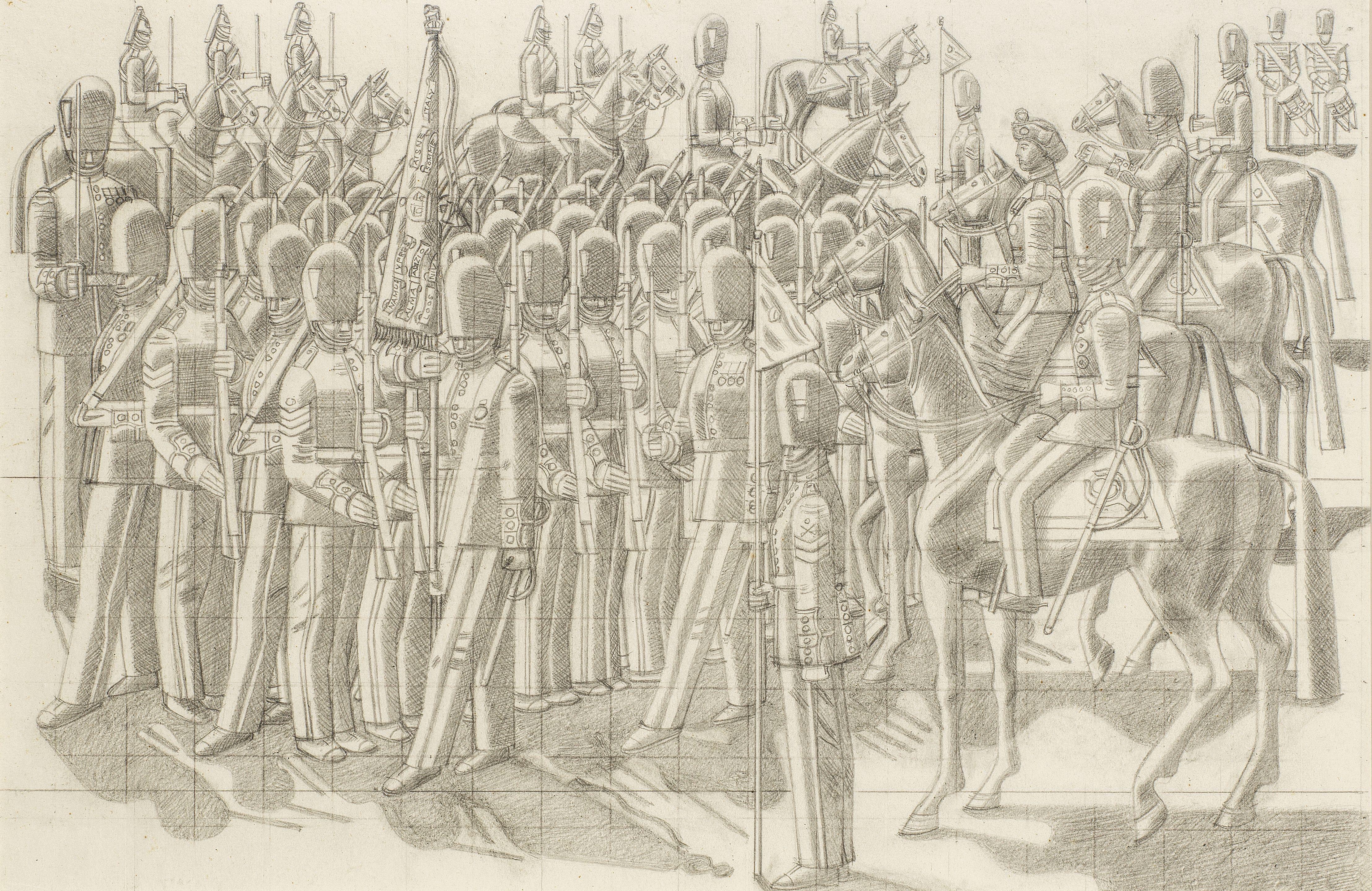 William Roberts R.A. - Trooping the Colour