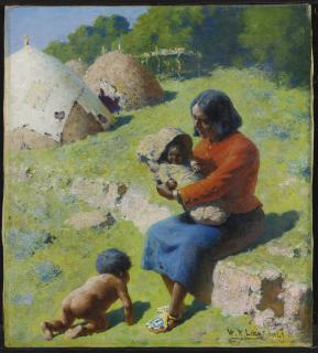 William Robinson Leigh - Apache Mother And Children