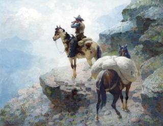 William Robinson Leigh - Looking for Sheep