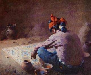 William Robinson Leigh - The Sand Painter