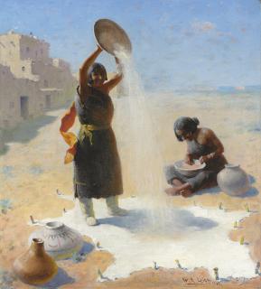 William Robinson Leigh - Winnowing Grain