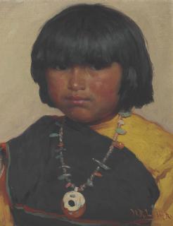 William Robinson Leigh - Zuni Girl