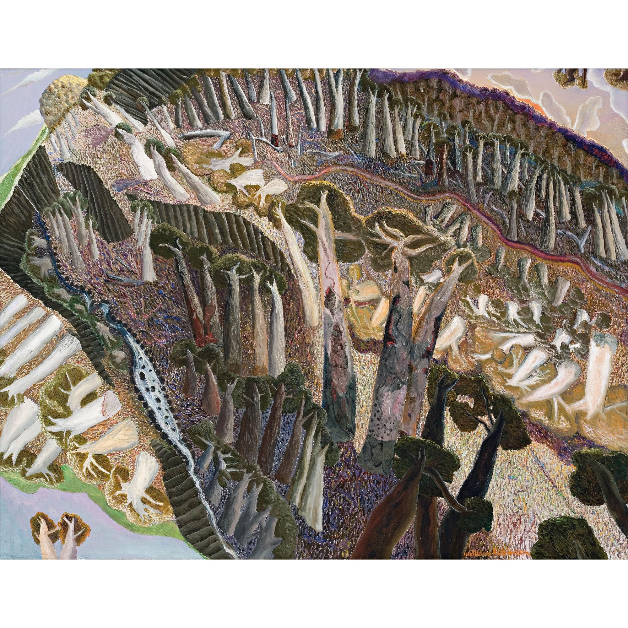 William Robinson - Australian Landscape With Two Creeks