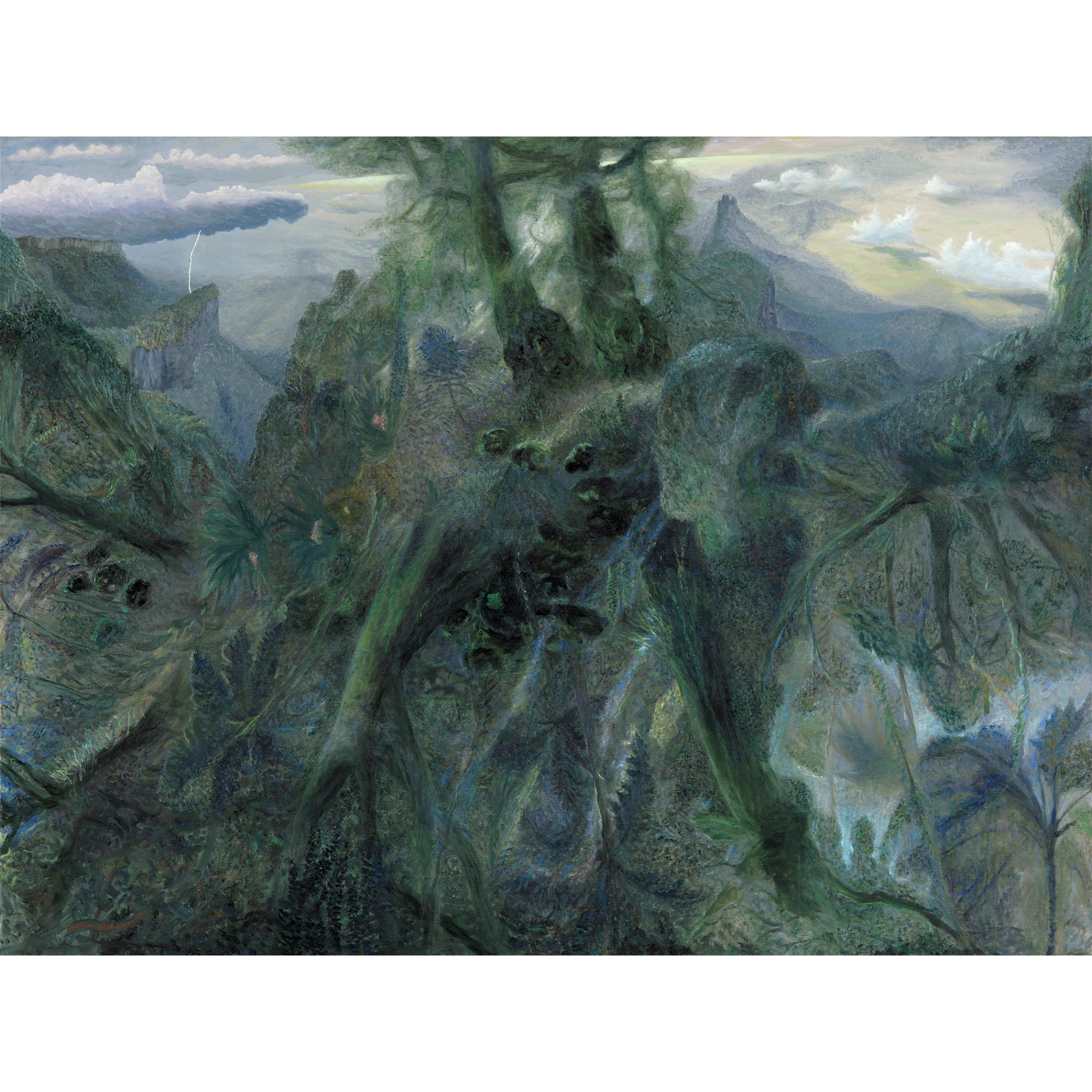 William Robinson - Australian Storm Landscape With Antarctic Beech