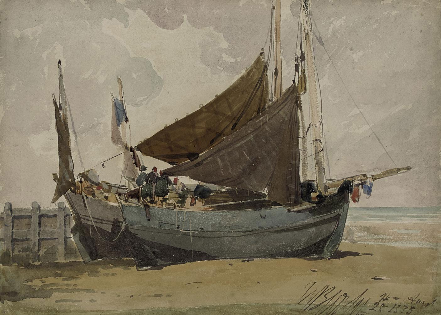 William Roxby Beverley - A shore scene in the North-East