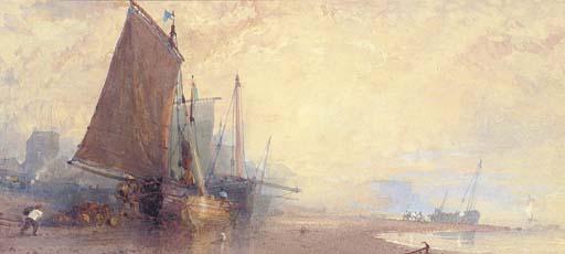 William Roxby Beverly - Misty Sunset, Hastings