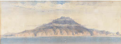 William Roxby Beverly - Summer Clouds Enveloping An Island