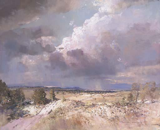 William Rubery Bennett - Storm Clouds over Silverdale (Close to Camden, NSW)