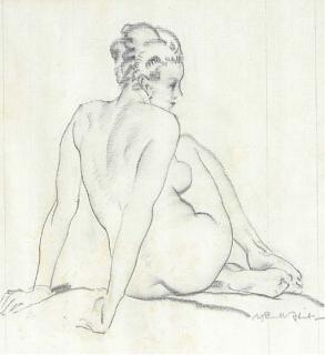 William Russell Flint - Plump Model I