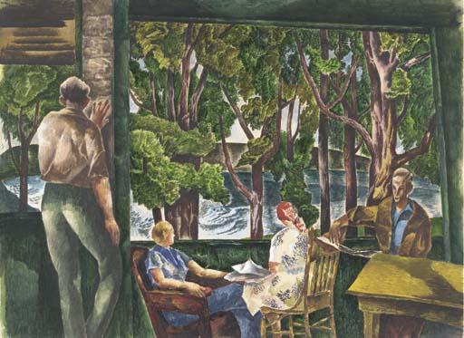 William S. Schwartz - On the Veranda