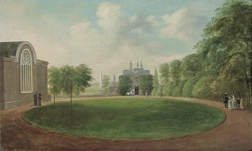 William Sadler II - A view of the Deputy Master\'s House at the Royal Hospital Kilmainham, overlooking Phoenix Park