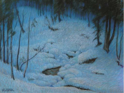 William Samual Horton - Deep Woods after Snowfall