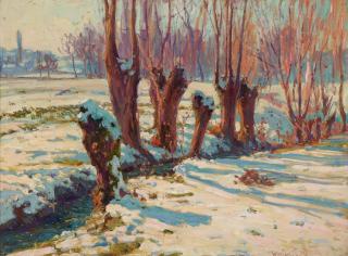 William Samuel Horton - The Poplars - Snow Effect (Blonay, Switzerland)