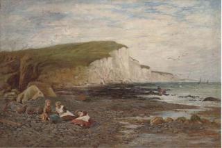 William Samuel Jay, R.B.A. - Children on the beach