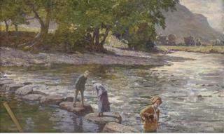 William Samuel Jay, R.B.A. - Stepping Stones