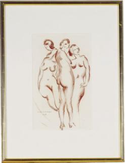 William Samuel Schwartz - The Three Graces; and a companion lithograph