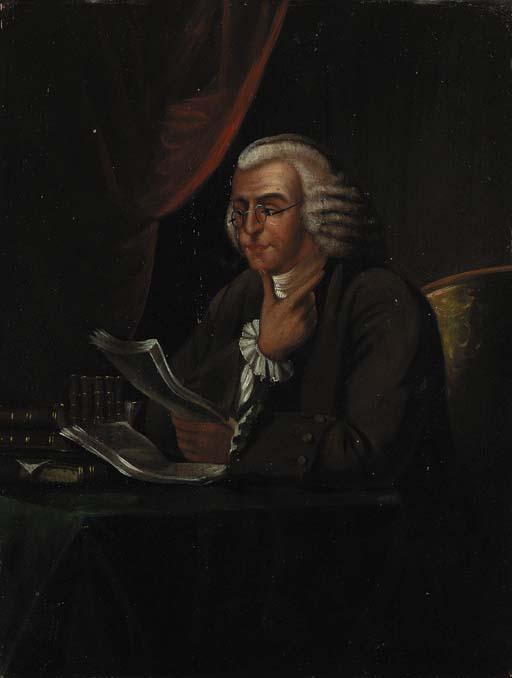 William Sanford Mason - Portrait of a Gentleman Reading a Book