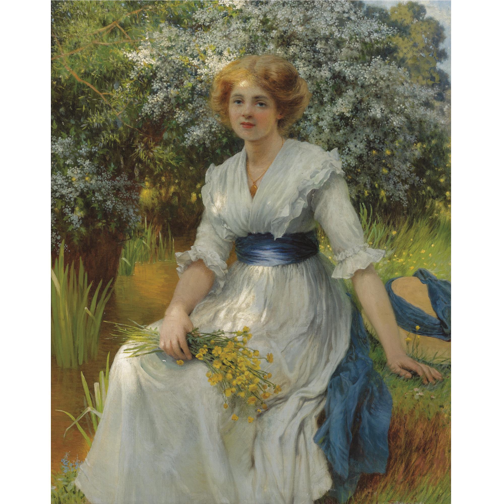 William Savage Cooper - An Elegant Lady Resting