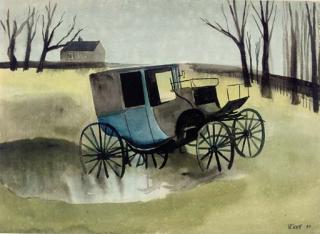 William Scott, R.A. - A Derelict Coach, Ruabon, North Wales