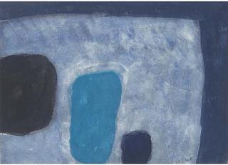 William Scott, R.A. - Blue Field