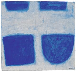 William Scott, R.A. - Blue Still Life Iii