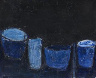 William Scott, R.A. - Blue Still Life