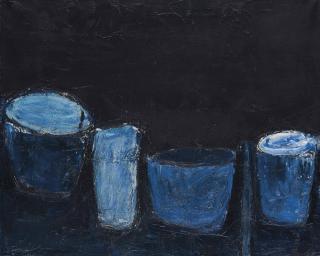 William Scott, R.A. - Blue Still Life
