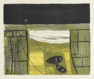 William Scott R.A. - Cornish Harbour (Mousehole)