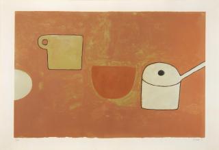 William Scott R.A. - Cup, Bowl, Pan, Browns And Ochres