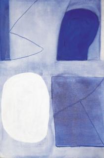 William Scott, R.A. - Dark Blue, Light Blue And White